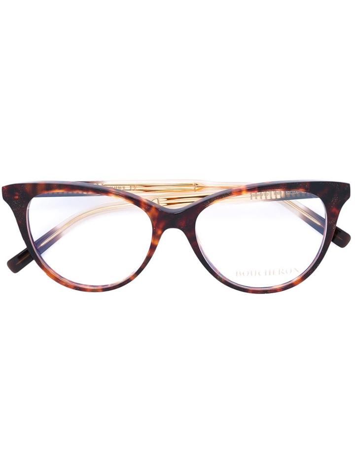Boucheron Eyewear Cat Eye Glasses - Brown