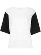 Nino Babukhadia Oversized Contrast Sleeve T-shirt - White