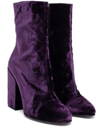 Dries Van Noten Dries Van Noten Boots Purple Suede