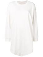 Mm6 Maison Margiela Sweatshirt Dress - White