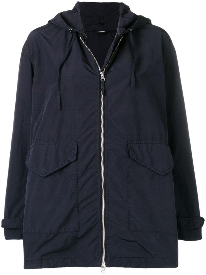 Aspesi Hooded Parka Jacket - Blue