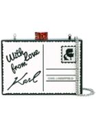 Karl Lagerfeld - With Love Clutch - Women - Acrylic - One Size, White, Acrylic