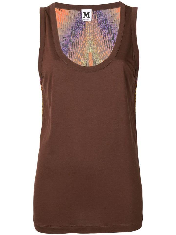 Missoni Pre-owned Back Printed Tank Top - Brown