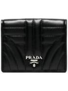 Prada Quilted Leather Wallet - Black