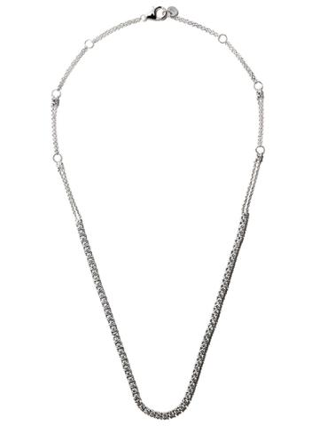 Alinka 18kt White Gold Riviera Diamond Necklace - Silver