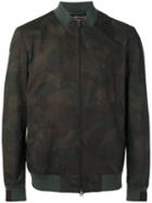 Etro Leaves Print Bomber Jacket, Men's, Size: Large, Green, Cotton/polyester/acetate/cupro