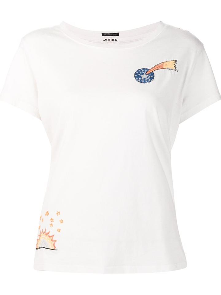 Mother Embroidered Details T-shirt