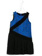 Kenzo Kids Eye Pleated Dress, Toddler Girl's, Size: 2 Yrs, Blue