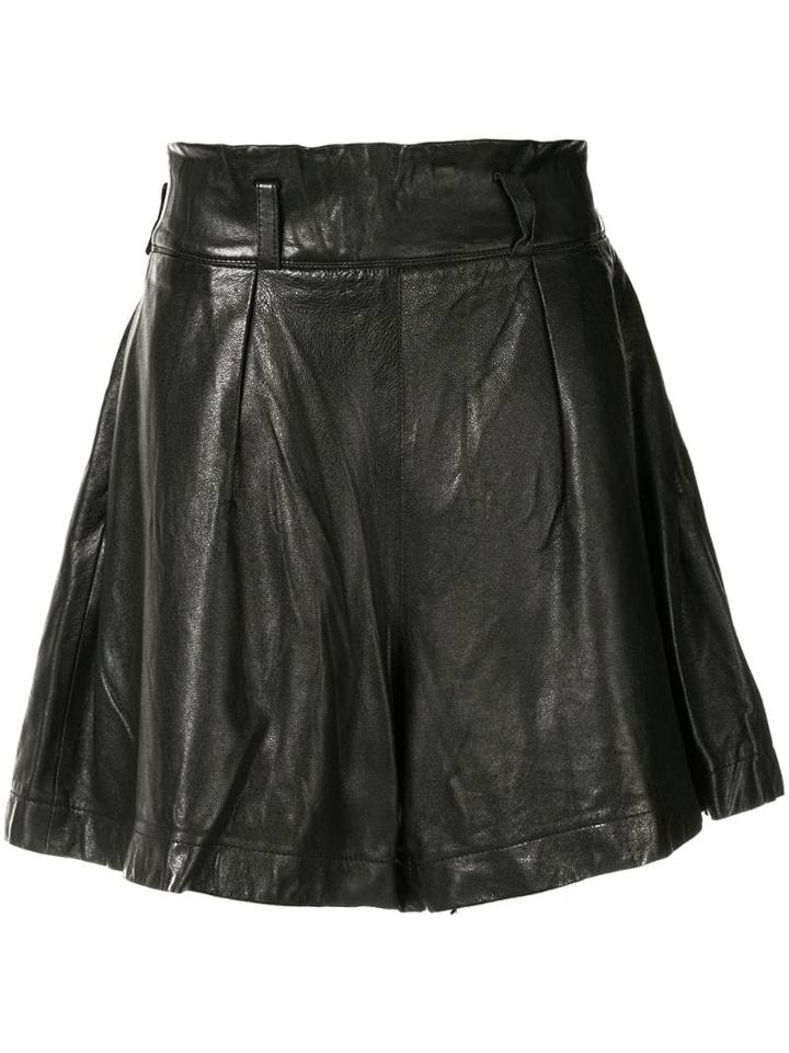 Issey Miyake Pre-owned High-waisted Shorts - Black