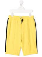 Karl Lagerfeld Kids Teen Drawstring Track Shorts - Yellow