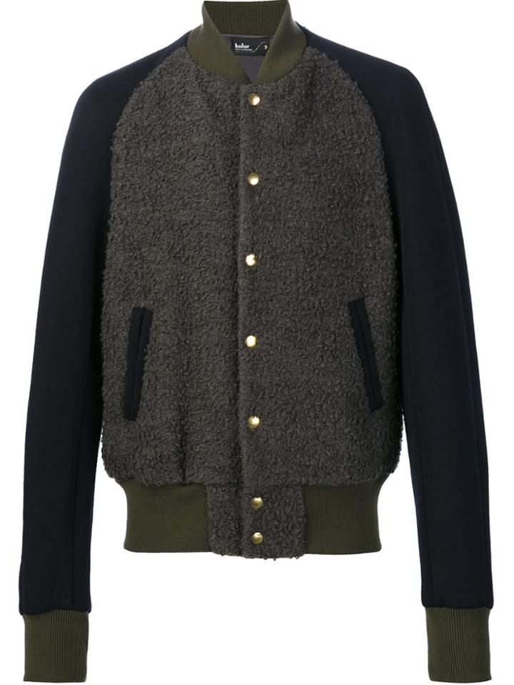 Kolor Varsity Bomber Jacket - Grey