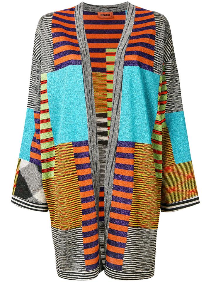 Missoni Patchwork Open Front Cardigan - Multicolour