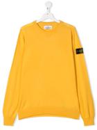 Stone Island Junior Teen Crew Neck Sweater - Yellow