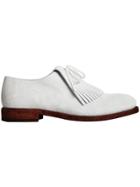 Burberry Fringed Oxfords - White