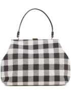 Mansur Gavriel - Checked Tote - Women - Cotton/leather - One Size, Nude/neutrals, Cotton/leather