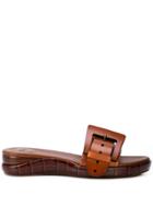 Chloé Buckled Sandals - Brown
