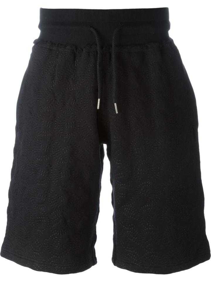 Telfar Pattern Bermuda Shorts, Men's, Size: S, Black, Cotton/polyester
