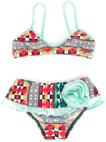 Lygia E Nanny Kids - Printed Bikini Set - Kids - Polyamide/spandex/elastane - 8 Yrs, Green