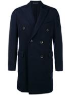 Bagnoli Sartoria Napoli Double Breasted Coat - Blue