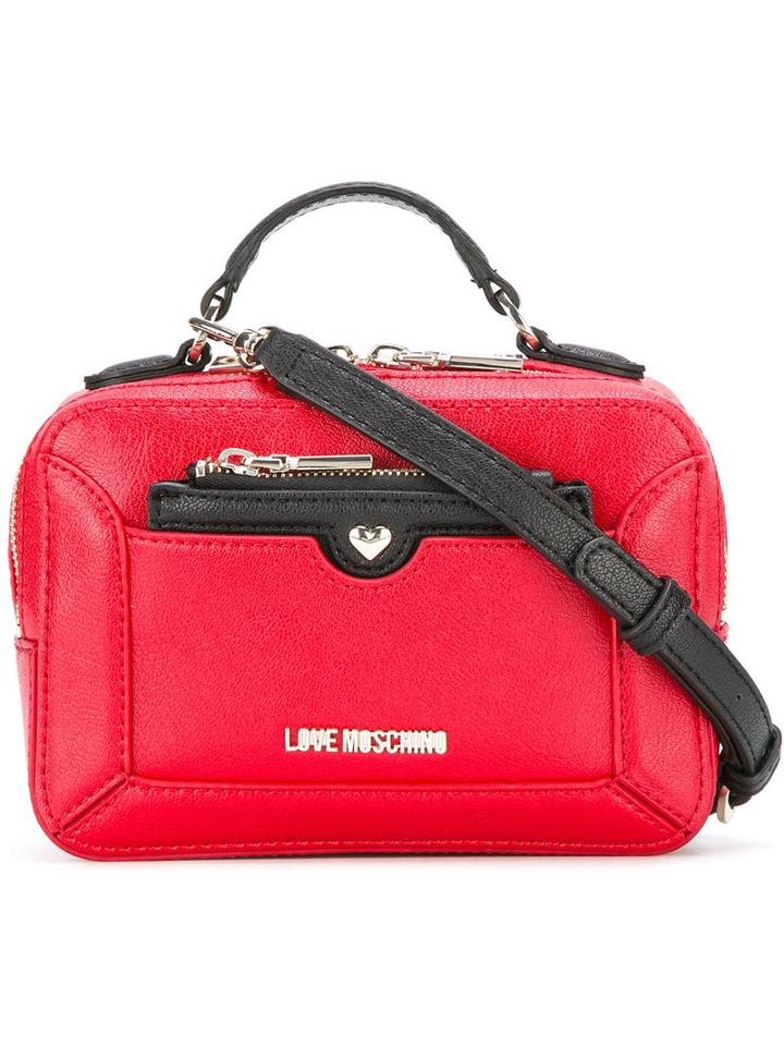 Love Moschino Top Handle Crossbody Bag, Women's, Red, Polyurethane