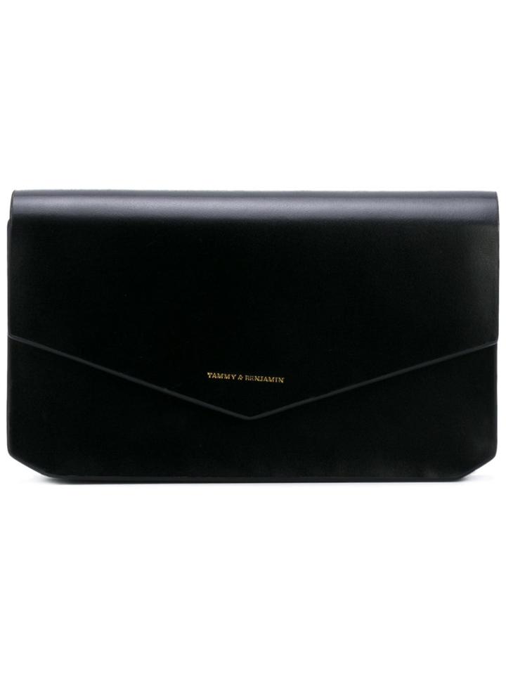 Tammy & Benjamin - Envelope Clutch - Women - Leather - One Size, Black, Leather