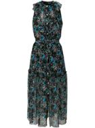 Boutique Moschino Floral Print Shirt Dress - Black