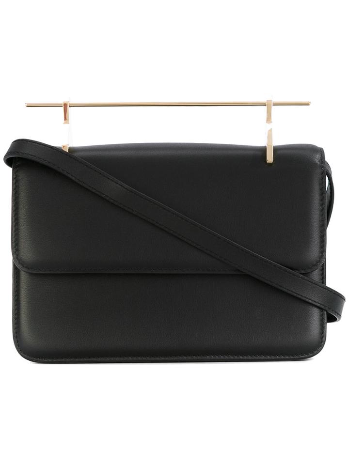 M2malletier - Metallic Handle Crossbody Bag - Women - Calf Leather - One Size, Women's, Black, Calf Leather