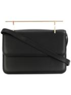 M2malletier - Metallic Handle Crossbody Bag - Women - Calf Leather - One Size, Women's, Black, Calf Leather