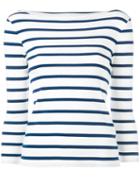 Polo Ralph Lauren Striped Breton Top, Women's, Size: Small, White, Cotton