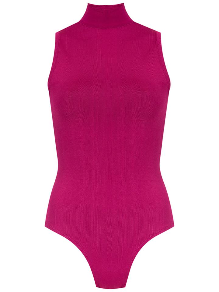 Egrey Turtle Neck Body - Pink & Purple