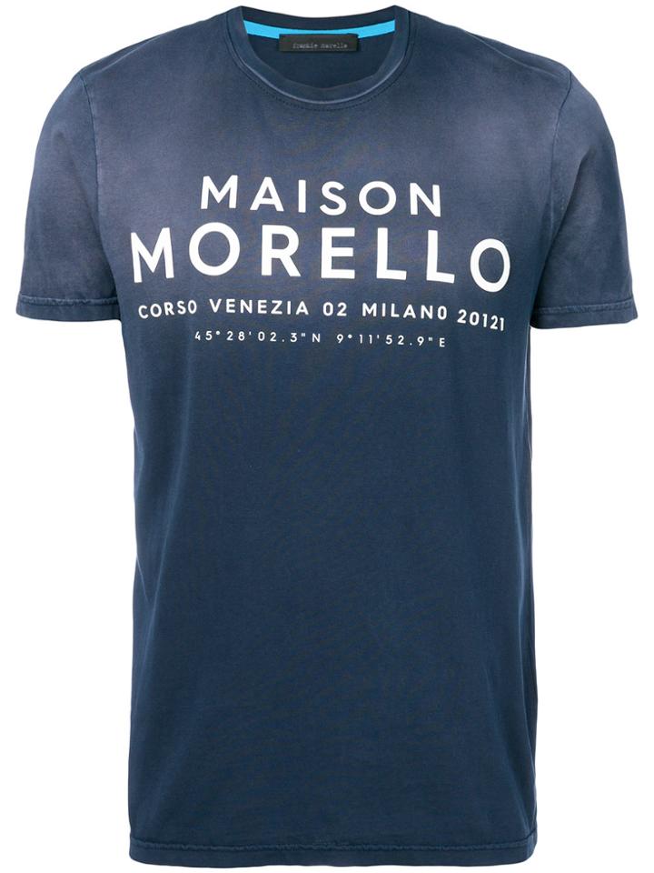 Frankie Morello Printed T-shirt - Blue