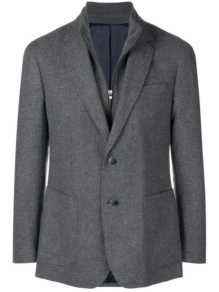 Hackett Zip Blazer - Grey