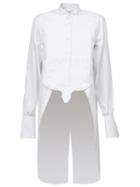 Faith Connexion Pleated Bib Asymmetric Shirt, Women's, Size: Xs, White, Cotton