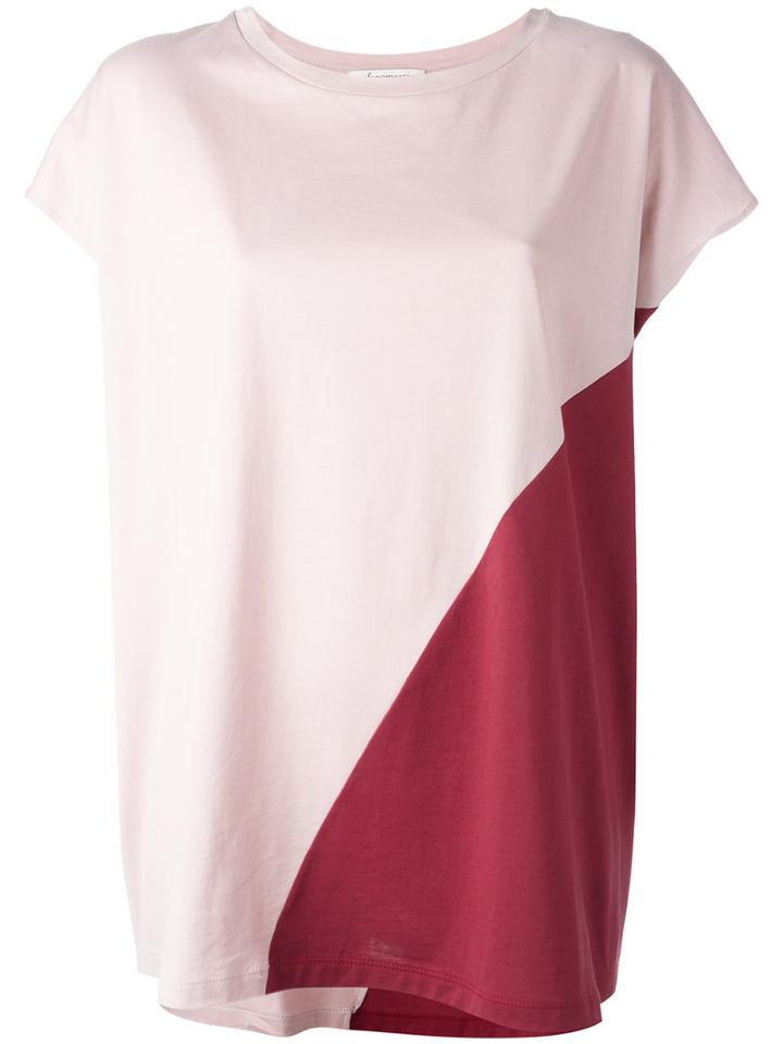Stefano Mortari Colour Block T-shirt, Women's, Pink/purple, Cotton