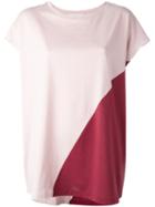 Stefano Mortari Colour Block T-shirt, Women's, Pink/purple, Cotton