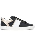 Versace Collection Metallic Paneled Trainers - Black