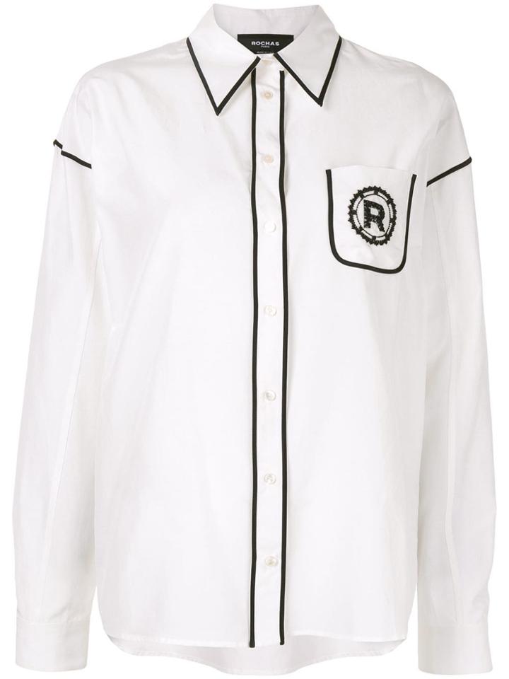 Rochas Outlined Shirt - White