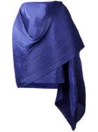 Pleats Please By Issey Miyake Pleated Scarf, Women's, Pink/purple, Polyester