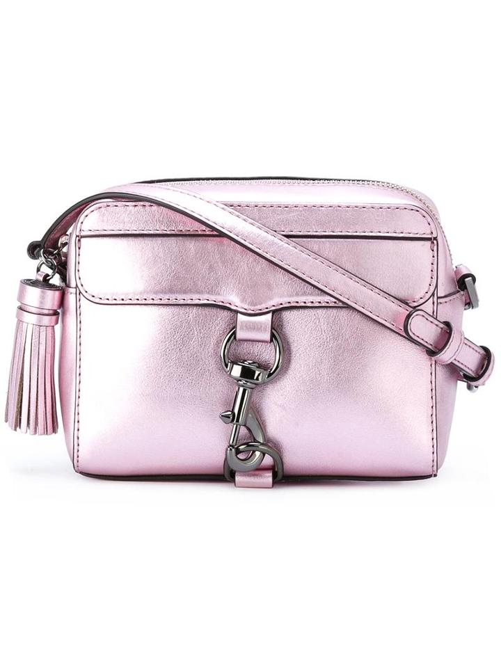 Rebecca Minkoff - Lobster Clasp Cross-body Bag - Women - Calf Leather - One Size, Women's, Pink/purple, Calf Leather