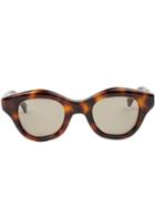 Hakusan 'hook' Sunglasses - Brown