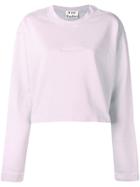 Acne Studios Odice Cropped Sweatshirt - Pink