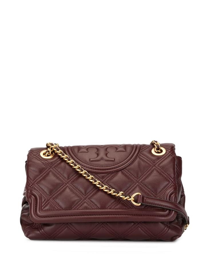 Tory Burch Stitching Detail Cross Body Bag - Red