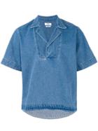 Cmmn Swdn - Acord Popover Shirt - Men - Cotton - 48, Blue, Cotton