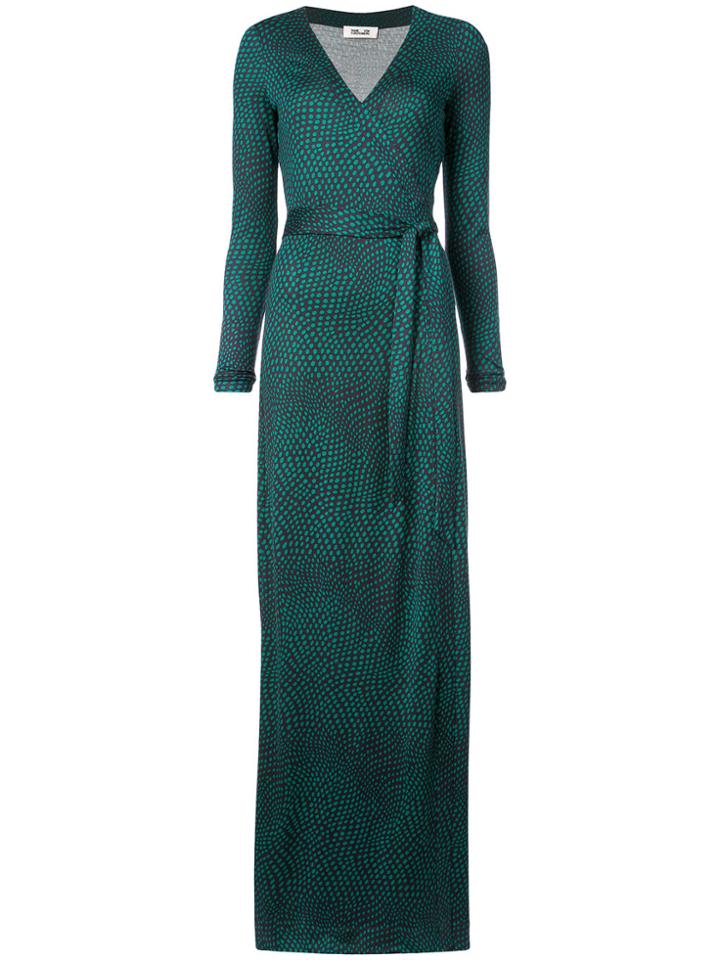 Dvf Diane Von Furstenberg Julian Banded Wrap Dress - Green