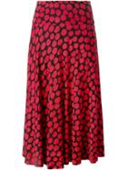 Missoni Vintage Dot Print Midi Skirt - Red