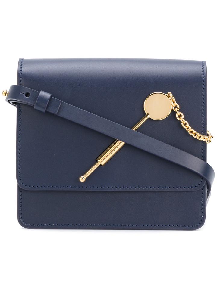 Sophie Hulme - Small Cocktail Stirrer Bag - Women - Leather - One Size, Blue, Leather