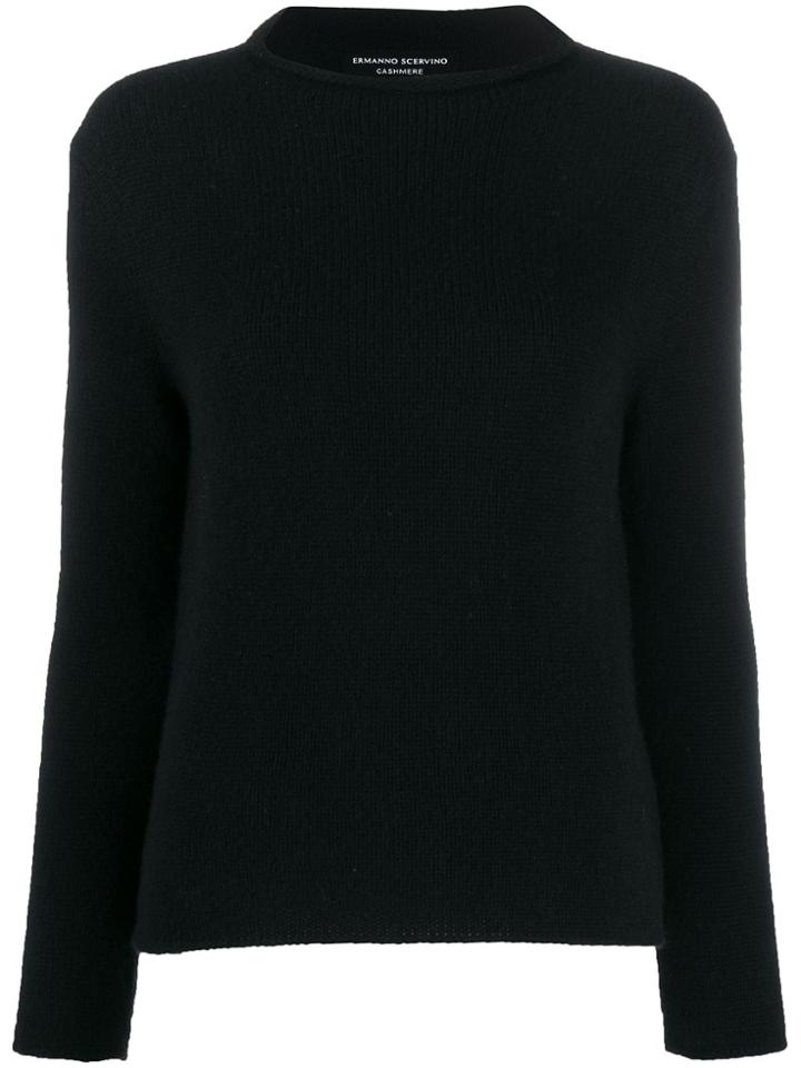 Ermanno Scervino Colour Block Jumper - Black