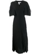 Jil Sander Open Collar Dress - Black