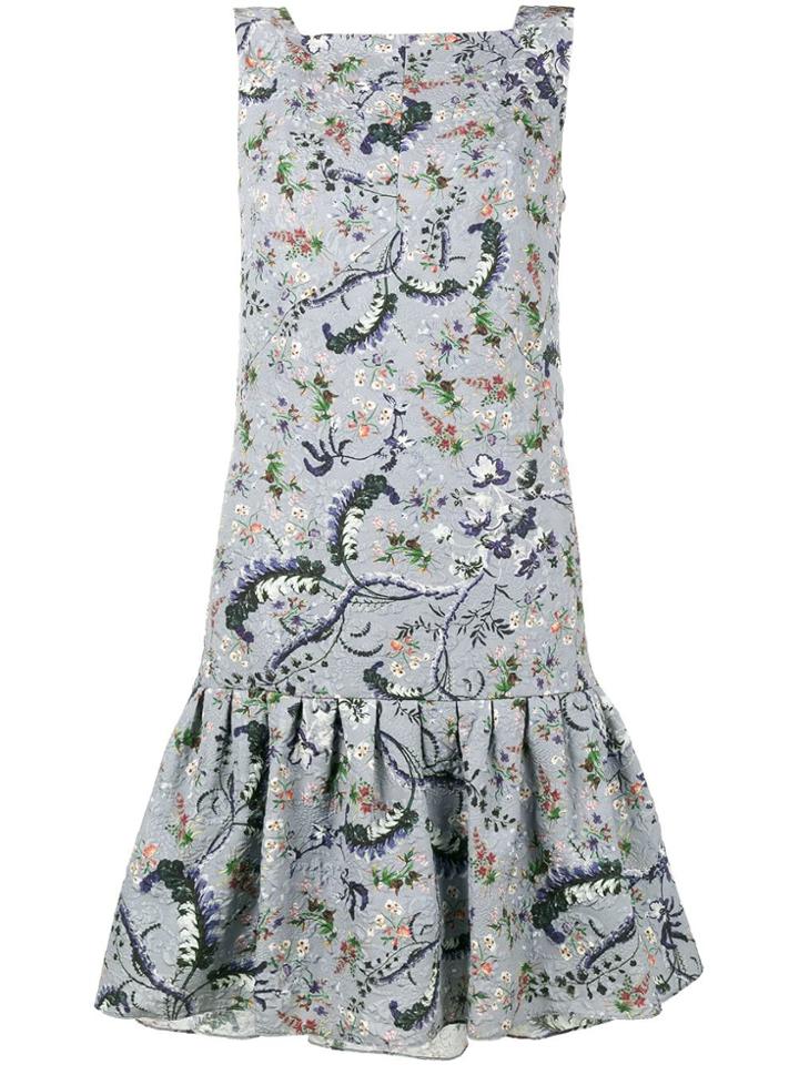 Erdem Nichola Paisley Vine Print Dress - Blue