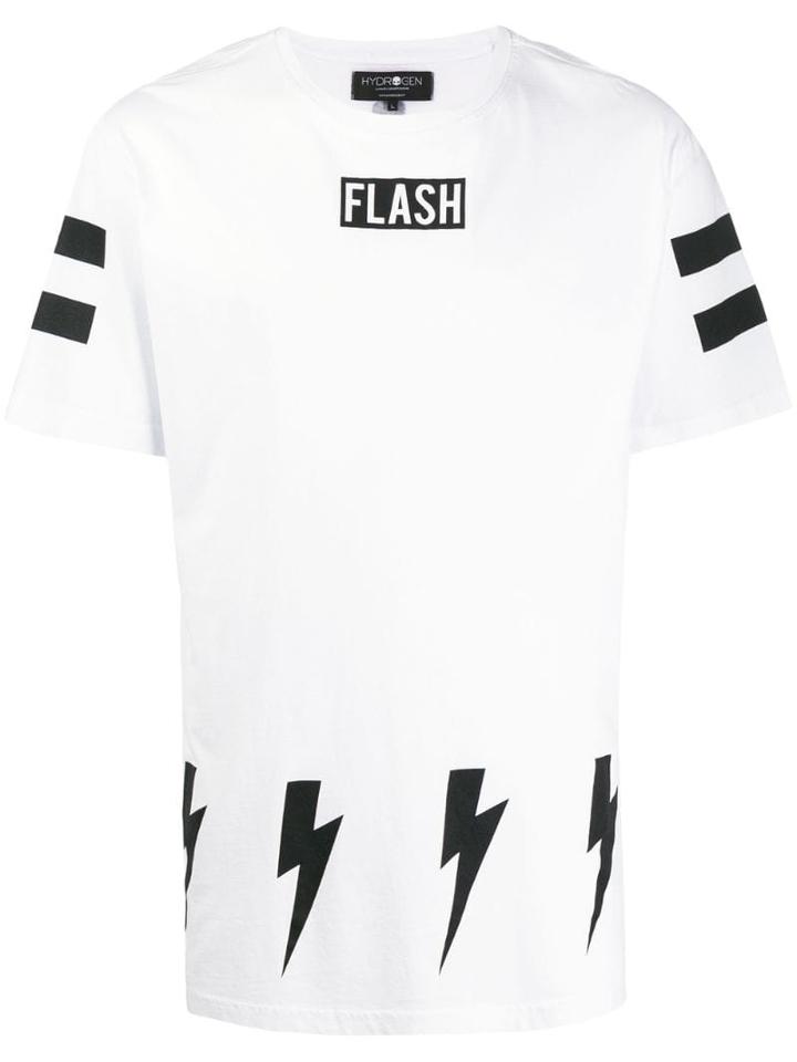 Hydrogen 'flash' T-shirt - White